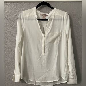 Forever 21 white long sleeve blouse